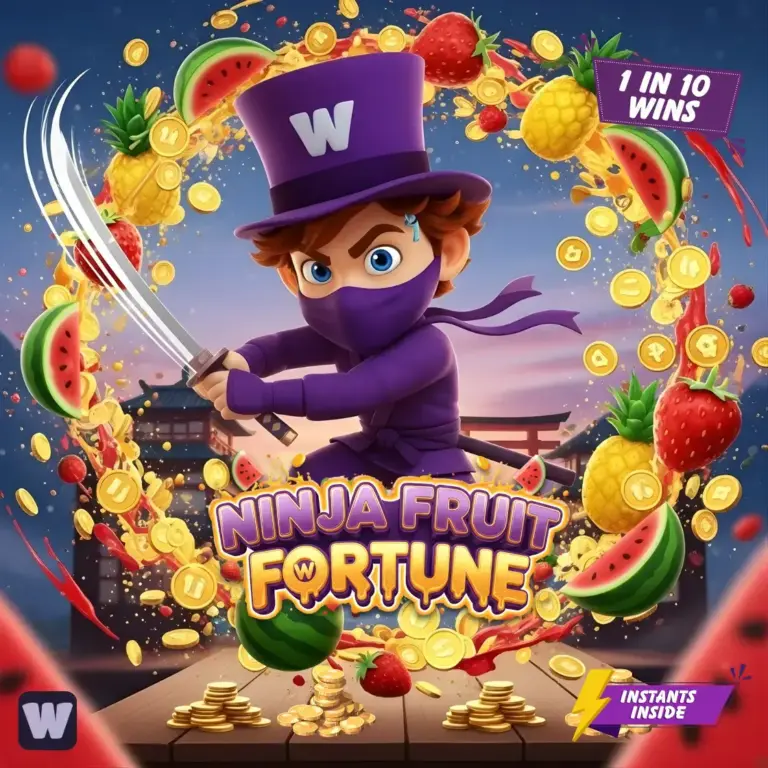 Wonga Ninja slashing fruit