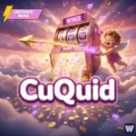 Cupid with a slot machine bring luck and winnings